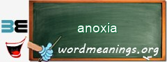 WordMeaning blackboard for anoxia